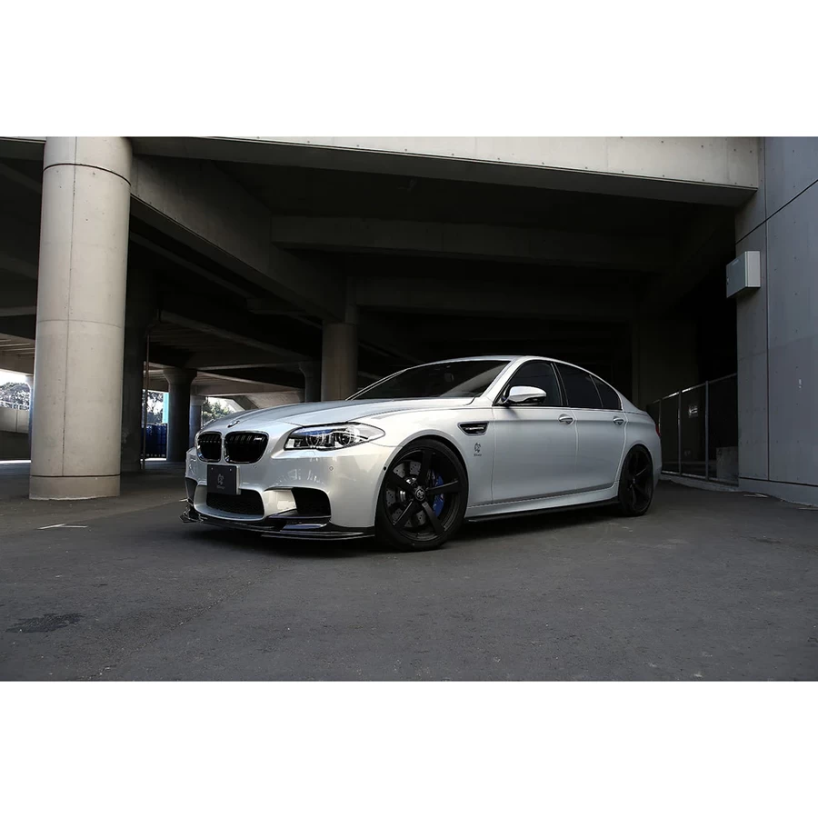 3D Design CFRP Front Lip Spoiler Set (Front Lip + Splitters) - BMW F10 M5 Sedan 13-16 - Image 2