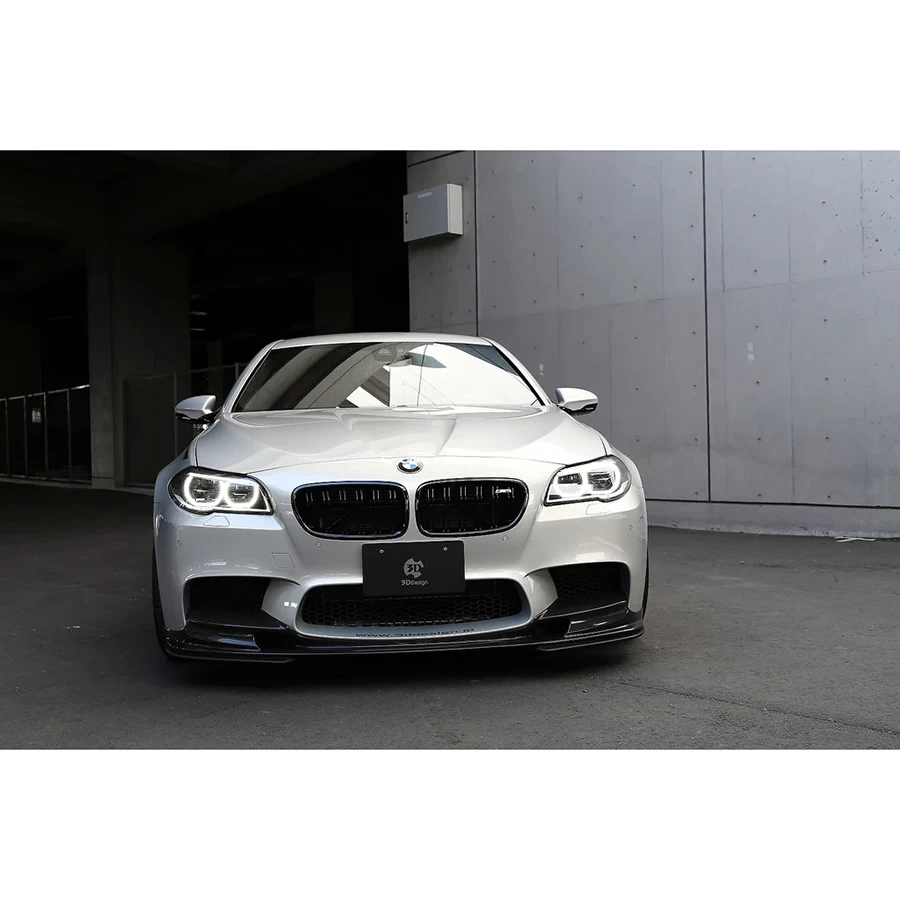 3D Design CFRP Front Lip Spoiler Set (Front Lip + Splitters) - BMW F10 M5 Sedan 13-16 - Image 3