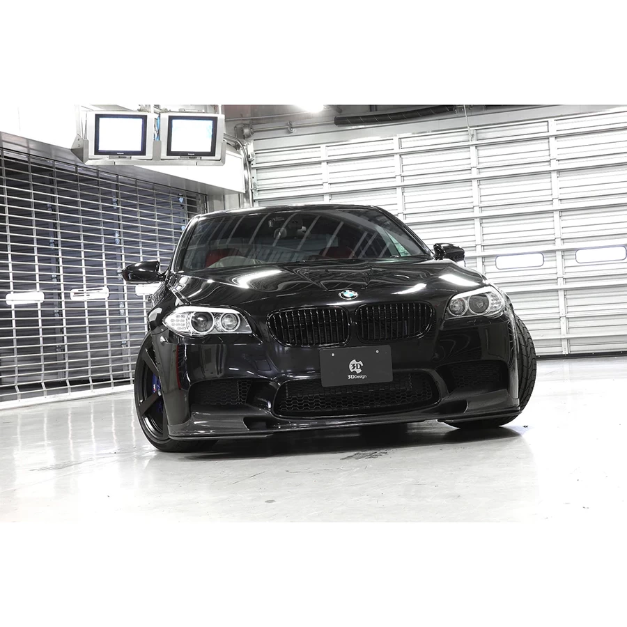 3D Design CFRP Front Lip Spoiler Set (Front Lip + Splitters) - BMW F10 M5 Sedan 13-16 - Image 5