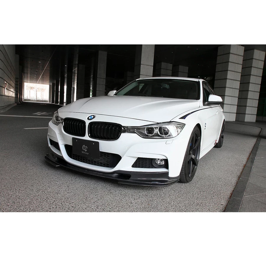 3D Design CFRP Front Lip Spoiler - BMW F30 Sedan / F31 3-Series Touring (LCI M-Sport) 16-18