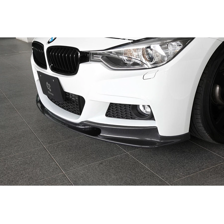 3D Design CFRP Front Lip Spoiler - BMW F30 Sedan / F31 3-Series Touring (LCI M-Sport) 16-18 - Image 2