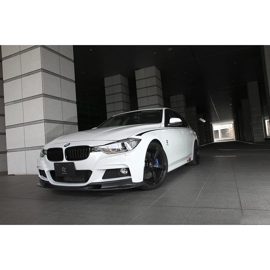 3D Design CFRP Front Lip Spoiler - BMW F30 Sedan / F31 3-Series Touring (LCI M-Sport) 16-18 - Image 3