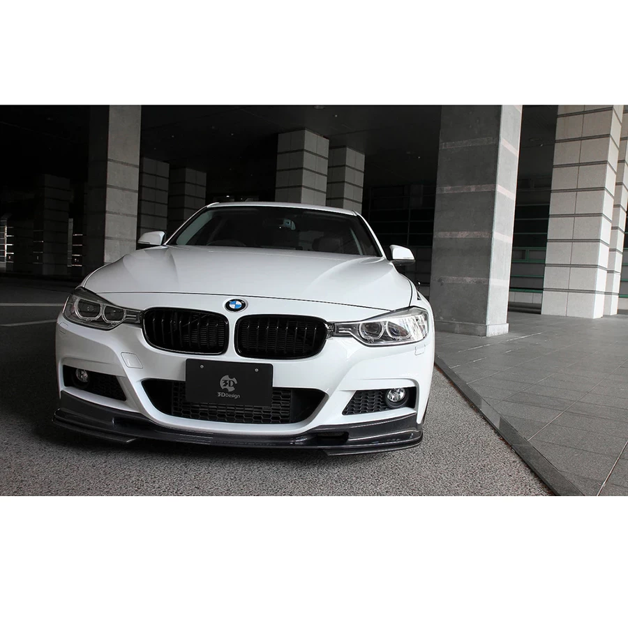 3D Design CFRP Front Lip Spoiler - BMW F30 Sedan / F31 3-Series Touring (LCI M-Sport) 16-18 - Image 4