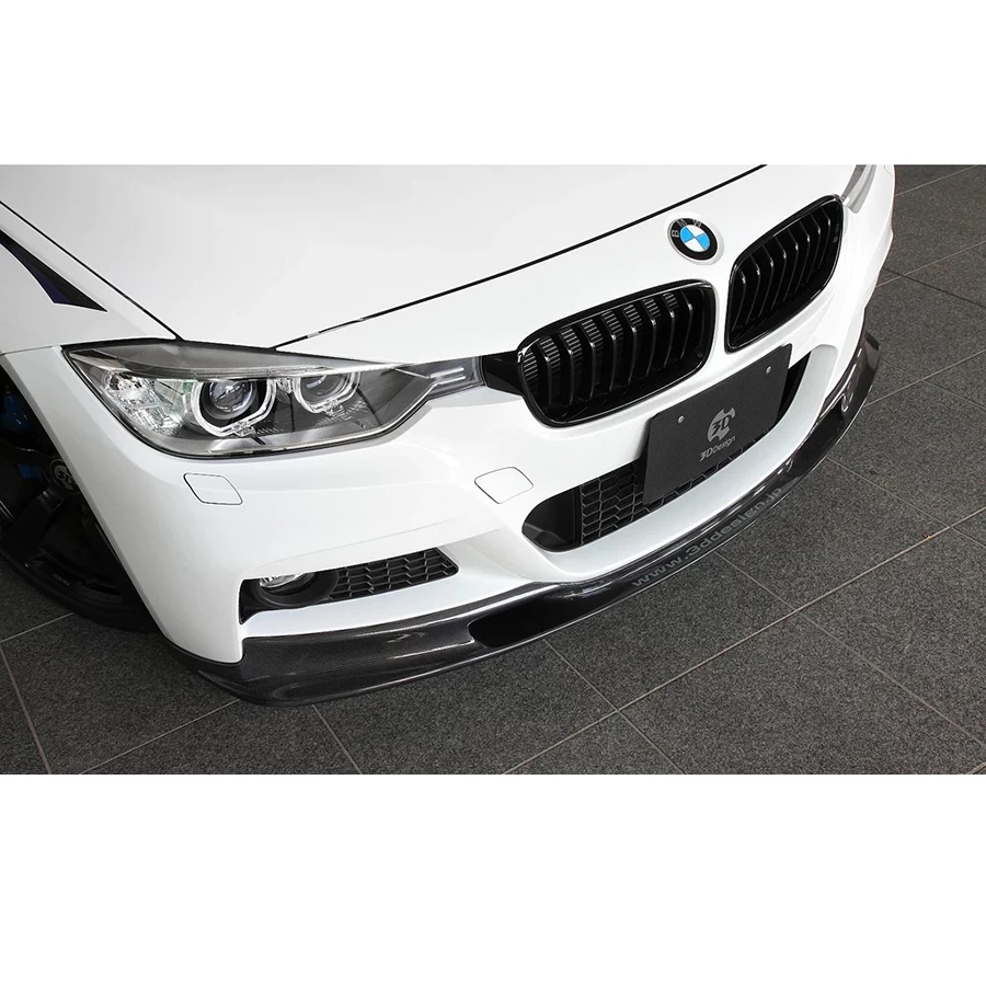 3D Design CFRP Front Lip Spoiler - BMW F30 Sedan / F31 3-Series Touring (LCI M-Sport) 16-18 - Image 8