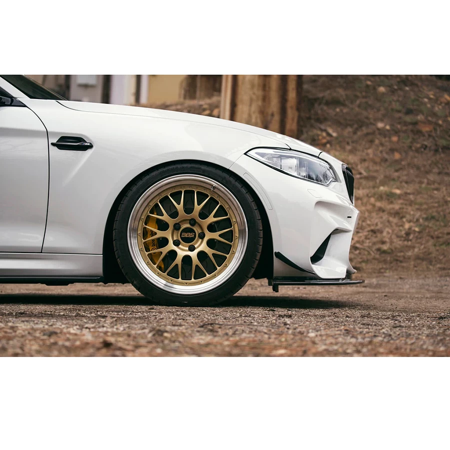 3D Design CFRP Front Lip Spoiler Set (Front Lip + Canards) - BMW F87 M2 (Pre-LCI) 16-18 - Image 6