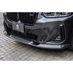 3D Design CFRP Front Lip Spoiler - BMW G01 X3 2022+ / G02 X4 (LCI M-Sport) 2022+