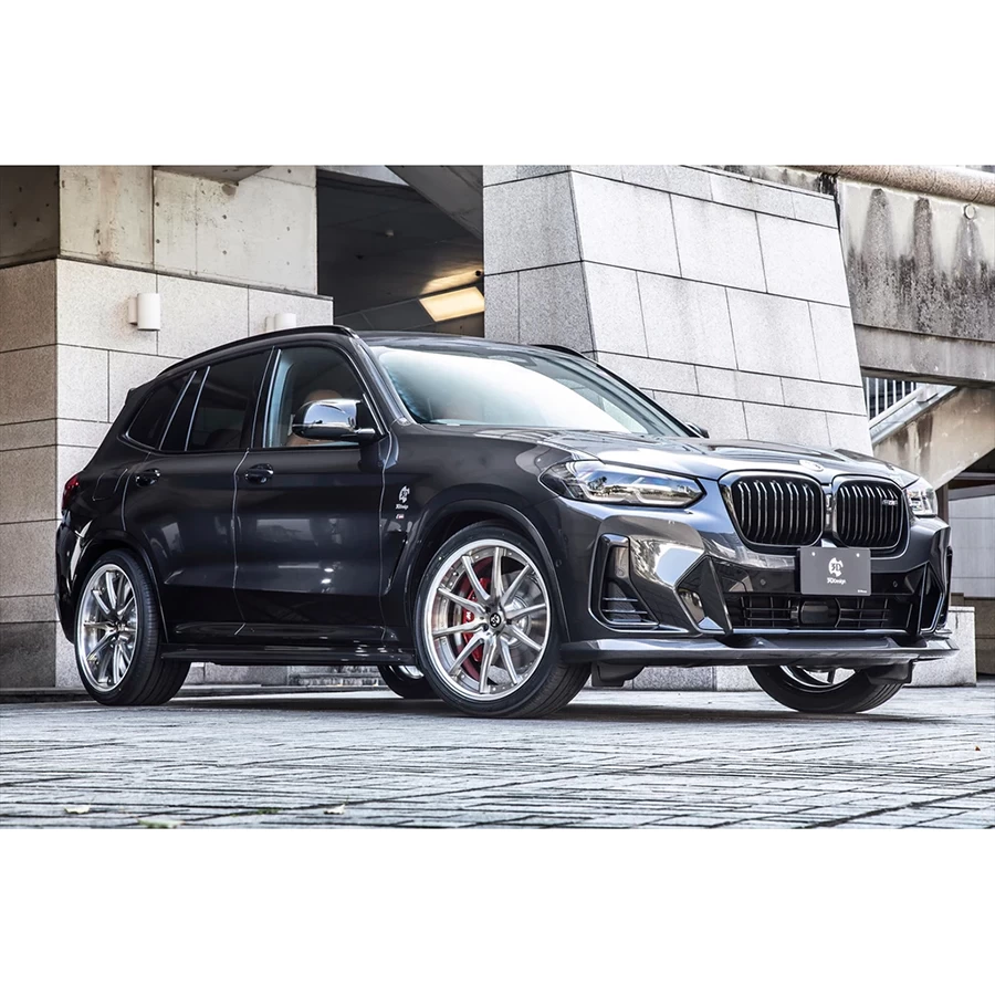 3D Design CFRP Front Lip Spoiler - BMW G01 X3 2022+ / G02 X4 (LCI M-Sport) 2022+ - Image 5