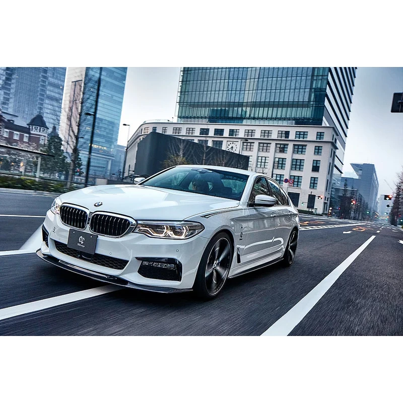 3D Design CFRP Front Lip Spoiler - BMW G30 Sedan / G31 5-Series Touring (Pre-LCI M-Sport) 17-20 - Image 4