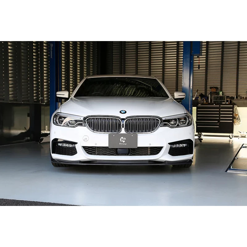 3D Design CFRP Front Lip Spoiler - BMW G30 Sedan / G31 5-Series Touring (Pre-LCI M-Sport) 17-20 - Image 5