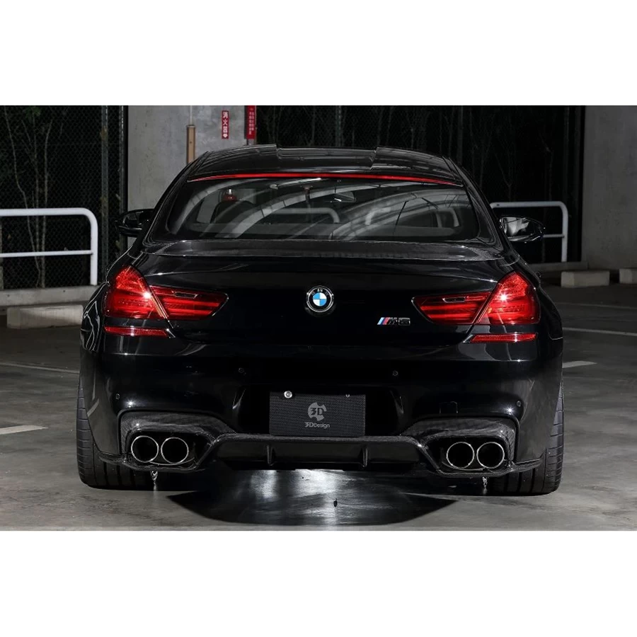 3D Design CFRP Rear Diffuser Set (Rear Diffuser + Splitters) - BMW F06 Gran Coupe 14-19 / F12 Convertible / F13 M6 Coupe 13-17 - Image 6