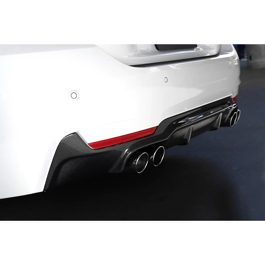 3D Design CFRP Rear Diffuser (Use With 4 Tip Exhausts) - BMW F32 Coupe / F36 4-Series Gran Coupe (M-Sport 435i / 440i) 14-20