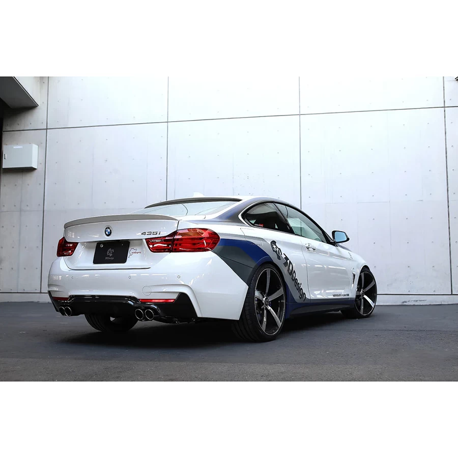 3D Design CFRP Rear Diffuser (Use With 4 Tip Exhausts) - BMW F32 Coupe / F36 4-Series Gran Coupe (M-Sport 435i / 440i) 14-20 - Image 7