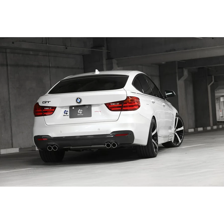 3D Design CFRP Rear Diffuser (Use With 4 Tip Exhausts) - BMW F34 3-Series Gran Turismo (GT M-Sport) 14-19