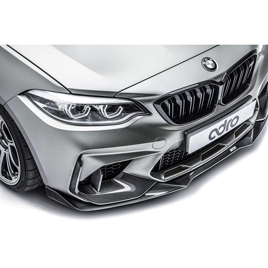 ADRO Carbon Fiber Front Upper Air Duct & Lower Lip Set - BMW F87 M2 19-21
