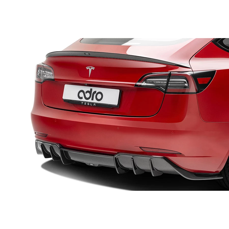ADRO Premium Prepreg Carbon Fiber Trunk Spoiler - Tesla Model 3 17-23 - Image 3