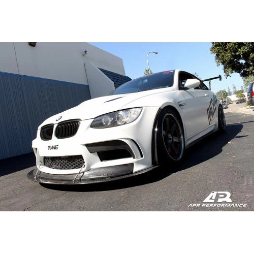 APR Performance Carbon Fiber Front Bumper Spats - BMW E9X M3 2006-2013 - Image 2