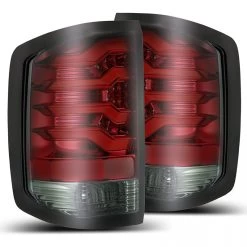 Alpharex PRO-Series LED Tail Lights (Red Smoke) - Chevrolet Silverado 1500 14-18