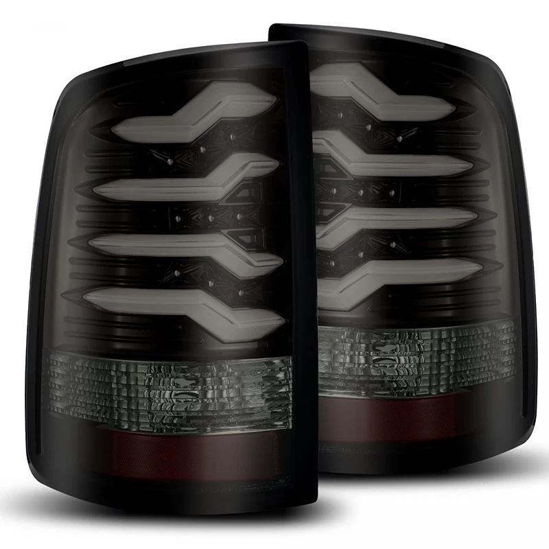 Alpharex PRO-Series LED Tail Lights (Jet Black) - Dodge Ram 2500 10-18