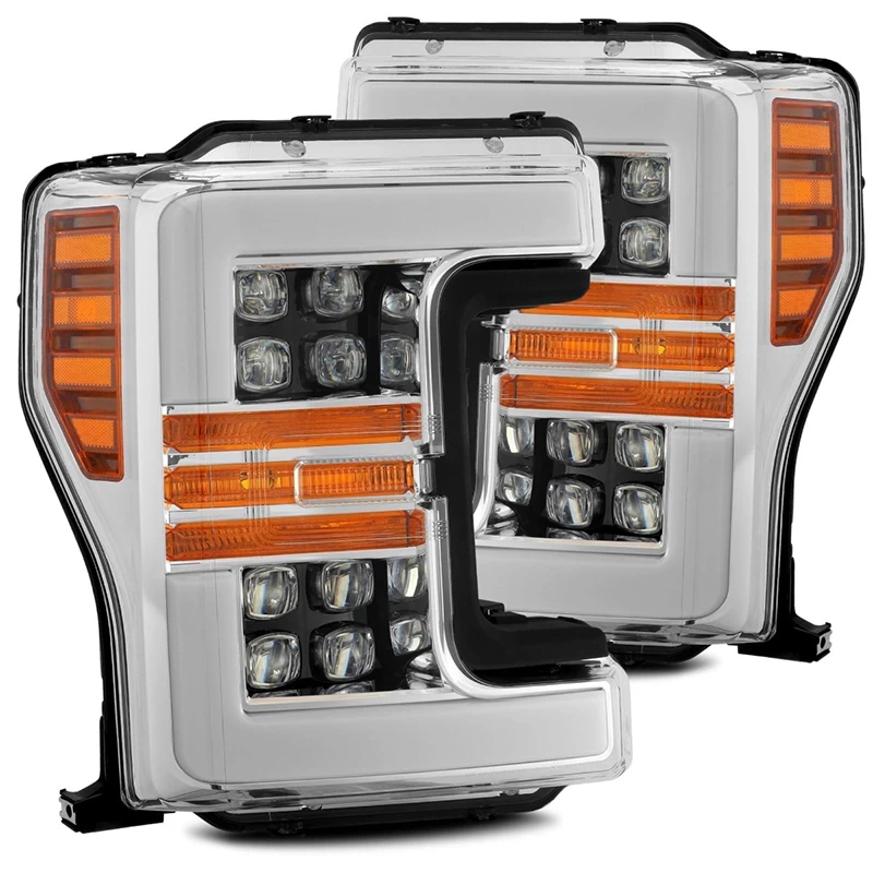 Alpharex NOVA-Series Projector Headlights (Chrome) - Ford F-250 Super Duty 17-19