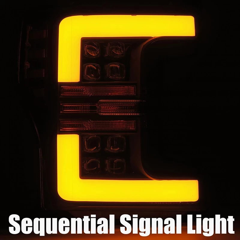 Alpharex NOVA-Series Projector Headlights (Chrome) - Ford F-350 Super Duty 17-19 - Image 3