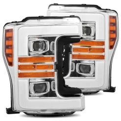 Alpharex PRO-Series Projector Headlights (Chrome) - Ford F-450 Super Duty 17-19