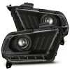 Alpharex LUXX-Series Projector Headlights (Alpha Black) - Ford Mustang 10-12