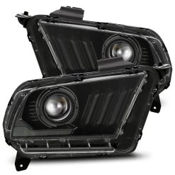 Alpharex LUXX-Series Projector Headlights (Alpha Black) - Ford Mustang 10-12