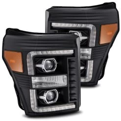 Alpharex PRO-Series Projector Headlights (Black) - Ford F-250 Super Duty 11-16
