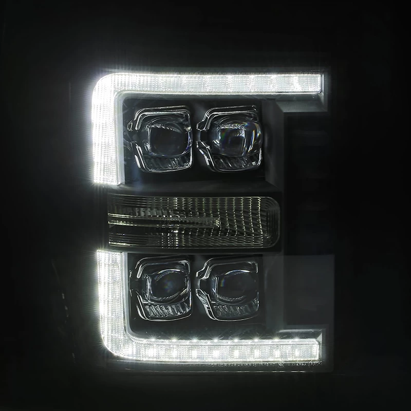 Alpharex NOVA-Series Projector Headlights (Alpha Black) - Ford F-250 Super Duty 11-16 - Image 2