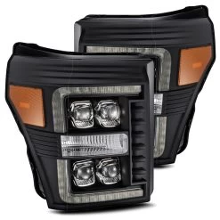 Alpharex NOVA-Series Projector Headlights (Black) - Ford F-250 Super Duty 11-16