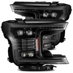 Alpharex NOVA-Series Projector Headlights (Alpha Black W/ DRL) - Ford F-150 18-20