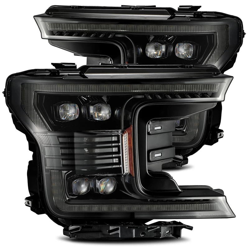 Alpharex NOVA-Series Projector Headlights (Alpha Black W/ DRL) - Ford F-150 18-20