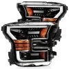 Alpharex LUXX-Series Projector Headlights (Jet Black W/ DRL) - Ford F-150 15-17