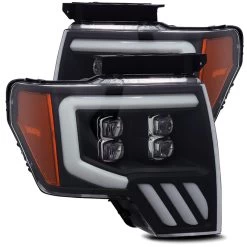 Alpharex NOVA-Series Projector Headlights (Matte Black) - Ford F-150 09-14