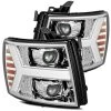 Alpharex PRO-Series Projector Headlights (Chrome) - Chevrolet Silverado 2500HD 07-14