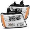 Alpharex PRO-Series Projector Headlights (Chrome) - Chevrolet Tahoe 07-14