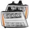 Alpharex NOVA-Series Projector Headlights (Chrome W/ DRL) - Chevrolet Tahoe 07-14