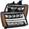 Alpharex NOVA-Series Projector Headlights (Matte Black W/ DRL) - Chevrolet Suburban 07-14