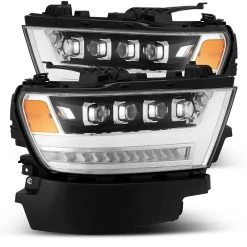 Alpharex NOVA-Series Projector Headlights (Chrome W/ DRL) - Dodge Ram 1500HD 19-20
