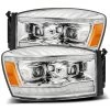 Alpharex LUXX-Series Projector Headlights (Chrome W/ DRL) - Dodge Ram 3500HD 06-09