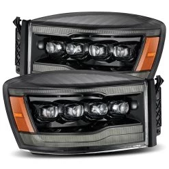 Alpharex NOVA-Series Projector Headlights (Alpha Black W/ DRL) - Dodge Ram 2500HD 06-09