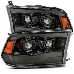 Alpharex PRO-Series Projector Headlights (Alpha Black W/ DRL) - Dodge Ram 1500HD 09-18