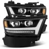 Alpharex LUXX-Series Projector Headlights (Black W/ DRL) - Dodge Ram 1500 19-20