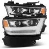 Alpharex LUXX-Series Projector Headlights (Chrome W/ DRL) - Dodge Ram 1500 19-20