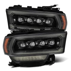 Alpharex NOVA-Series Projector Headlights (Alpha Black W/ DRL) - Dodge Ram 2500 19-22