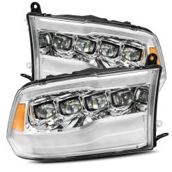 Alpharex NOVA-Series Projector Headlights (Chrome W/ DRL) - Dodge Ram 2500HD 10-18