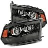 Alpharex PRO-Series Projector Headlights (Black W/ DRL, Smoked Lens) - Dodge Ram 1500HD 09-18
