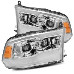 Alpharex PRO-Series Projector Headlights (Chrome W/ DRL) - Dodge Ram 2500HD 10-18