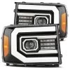 Alpharex PRO-Series Projector Headlights (Gloss Black) - GMC Sierra 1500HD 07-13