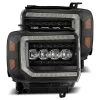 Alpharex NOVA-Series Projector Headlights (Black W/ DRL) - GMC Sierra 14-18